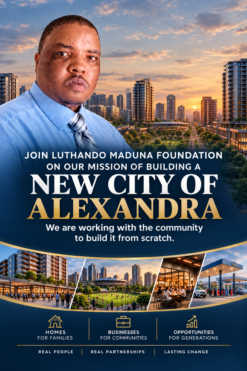 Luthando Maduna Foundation — Join our mission of building a New City of Alexandra